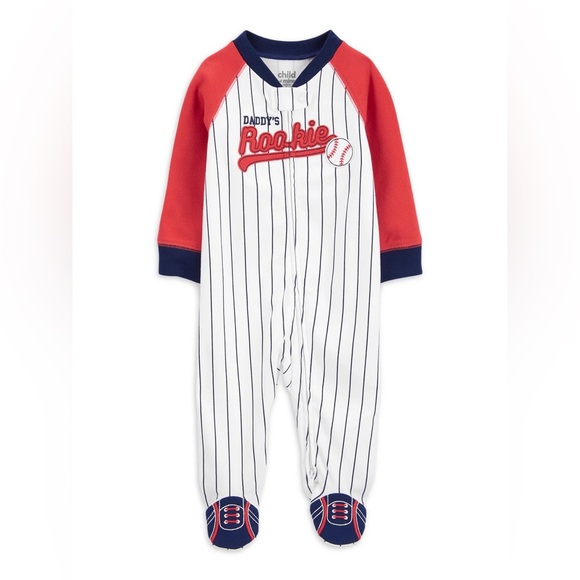 Carter’s Newborn Onesie, “Daddy’s Rookie”. - Picture 1 of 3